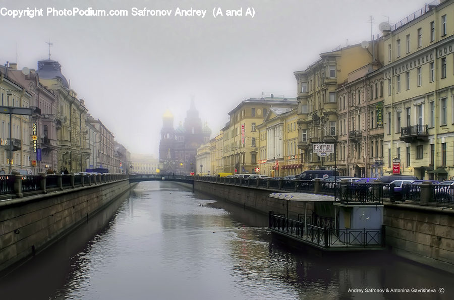 Canal, Outdoors, River, Water, City, Downtown, Building
