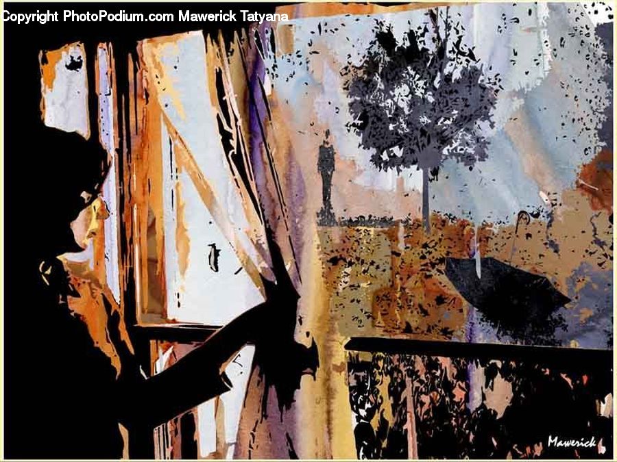 Collage, Poster, Rust, Flyer, Art, Modern Art, Silhouette