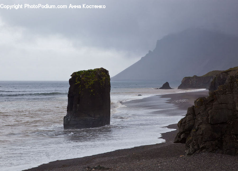 Cliff, Outdoors, Ocean, Sea, Water, Promontory, Coast