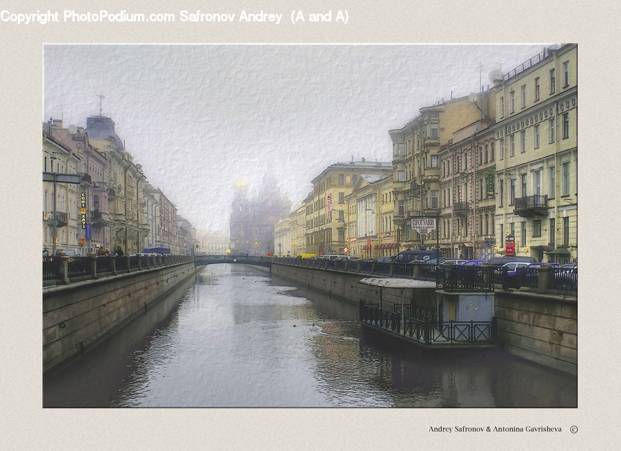 Canal, Outdoors, River, Water, Building, Downtown, Town