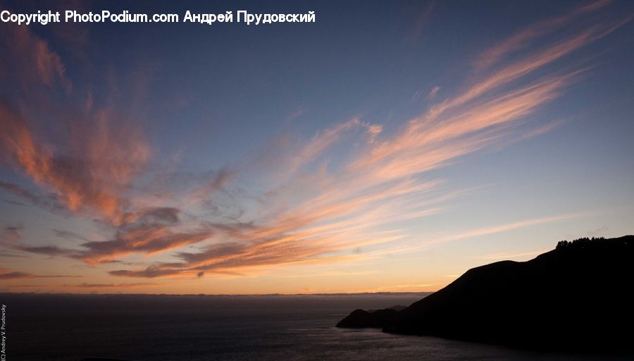 Dawn, Dusk, Red Sky, Sky, Sunrise, Sunset, Beach