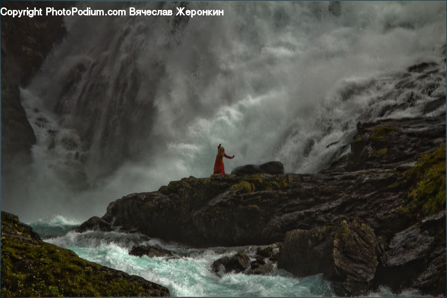 Outdoors, Sea, Sea Waves, Water, Coast, Cliff