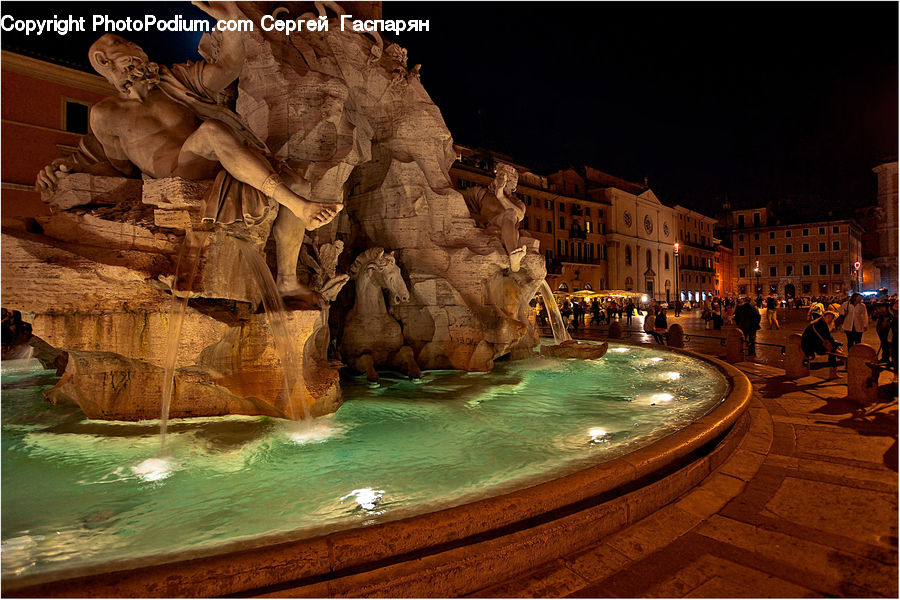 Fountain, Water, Pool, Resort, Swimming Pool, Hotel, Building
