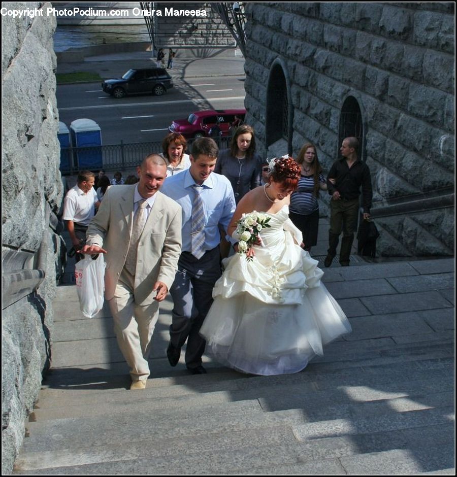 People, Person, Human, Clothing, Overcoat, Suit, Wedding