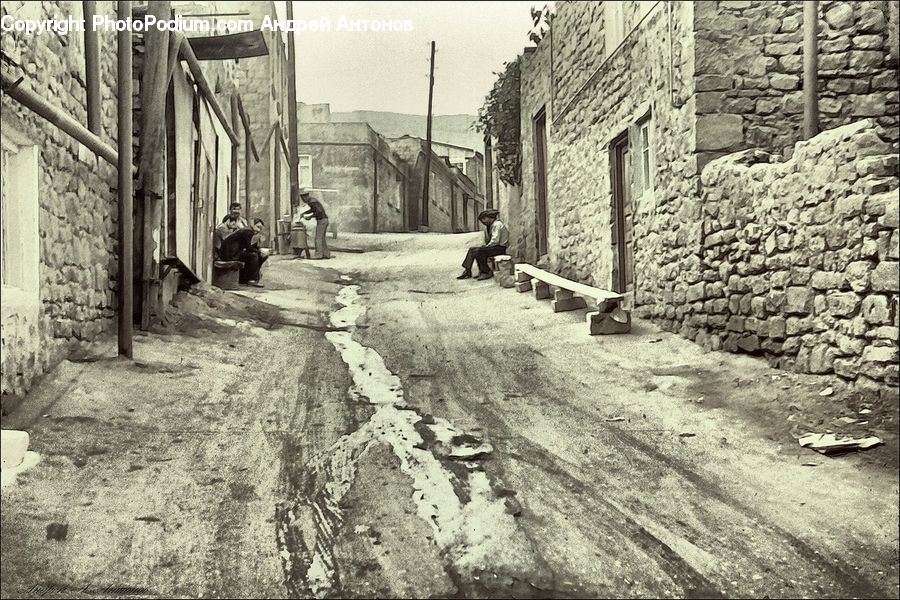 Alley, Alleyway, Road, Street, Town, Building, Downtown