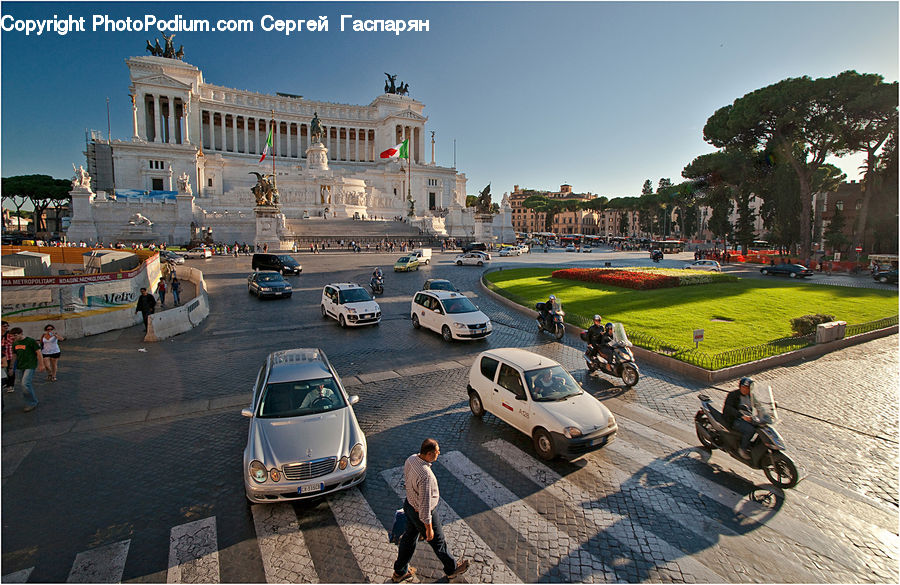 People, Person, Human, Scooter, Vehicle, Asphalt, Tarmac