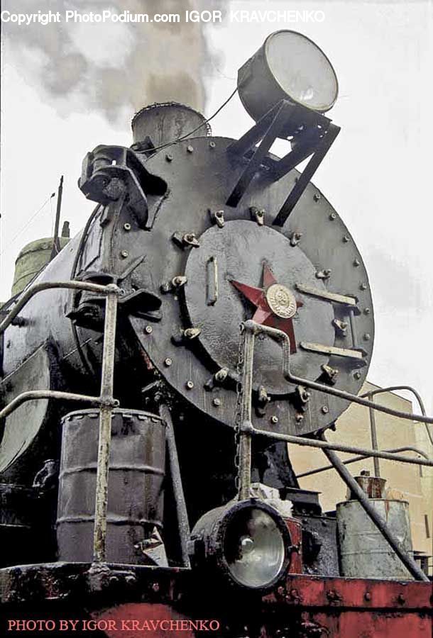 Train, Vehicle, Luggage, Suitcase, Engine, Machine, Motor