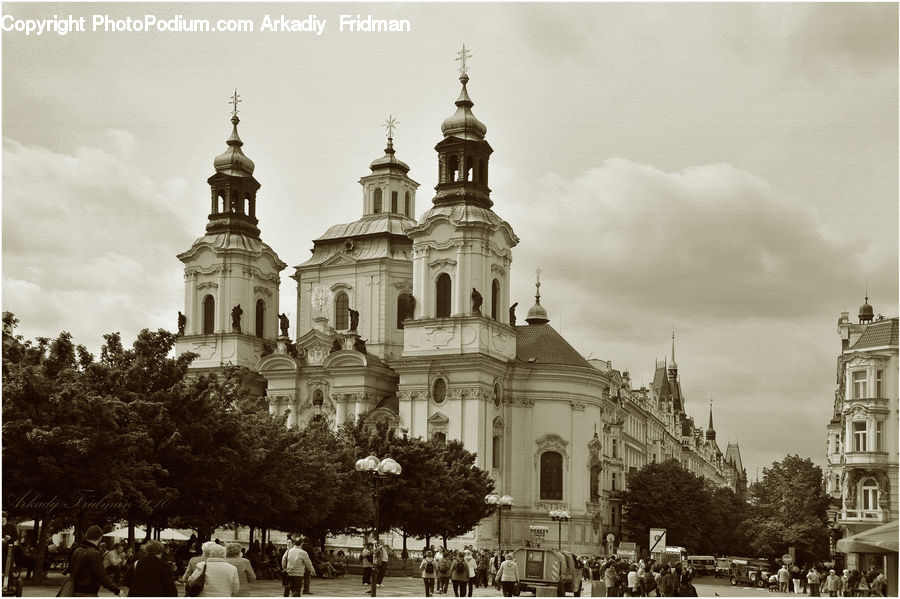 Architecture, Downtown, Plaza, Town Square, Church, Worship, Cathedral