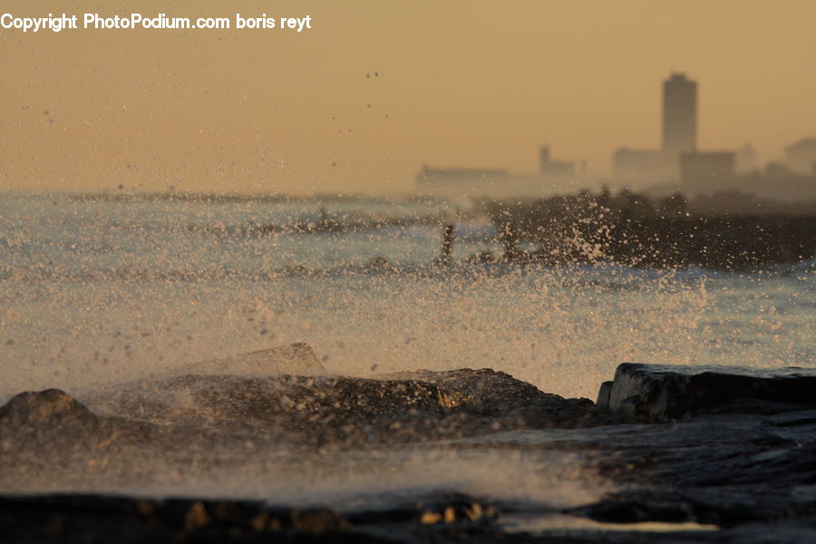 Coast, Outdoors, Sea, Water, Beach, Dawn, Dusk