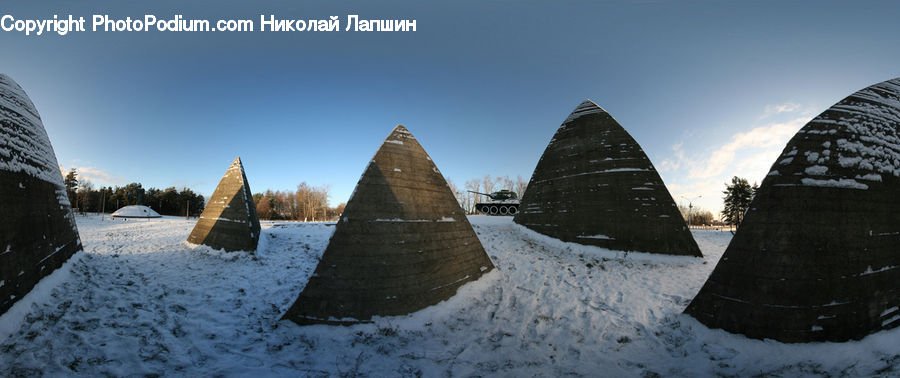 Ancient Egypt, Architecture, Pyramid, Triangle, Outdoors, Plateau, Landscape