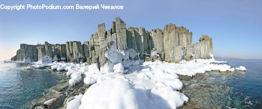 Arctic, Ice, Iceberg, Outdoors, Snow, Coast, Sea