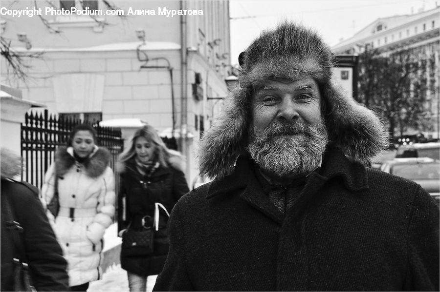Human, People, Person, Beard, Hair, Coat, Female