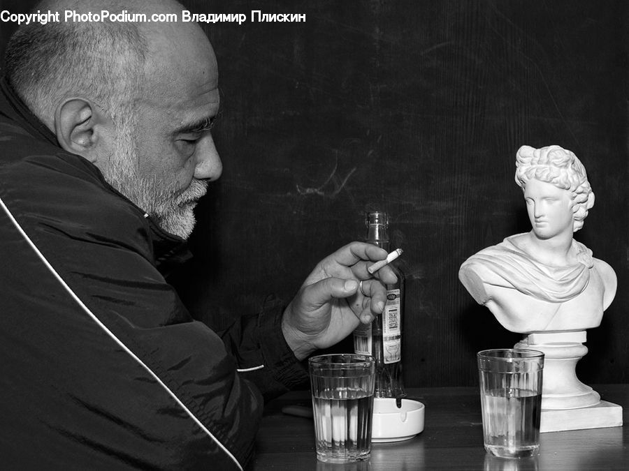 Human, People, Person, Cup, Art, Sculpture, Statue
