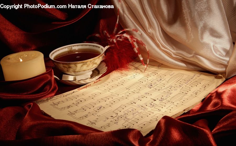 Cup, Diary, Text, Porcelain, Saucer