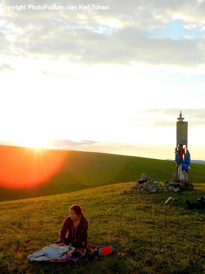 People, Person, Human, Picnic, Field, Grass, Grassland