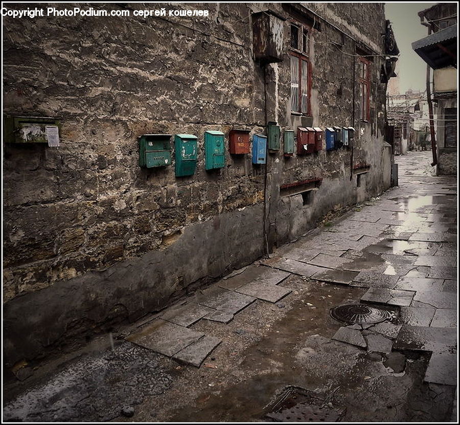 Alley, Alleyway, Road, Street, Town, Building, Downtown