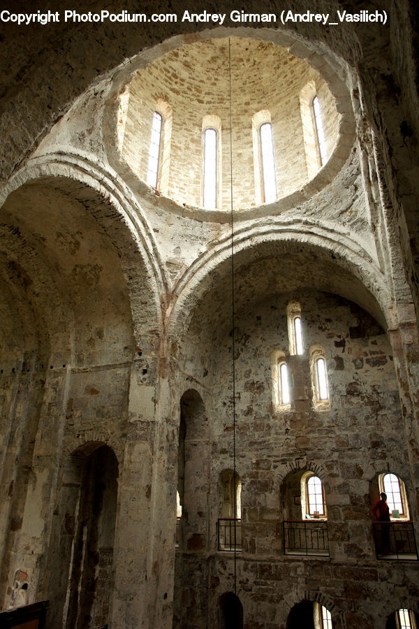 Architecture, Arch, Crypt, Column, Pillar, Church, Worship