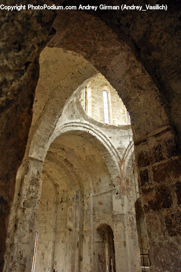 Arch, Crypt, Architecture, Housing, Monastery, Rock, Brick