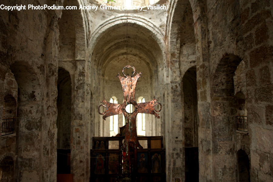 Aisle, Corridor, Dining Room, Indoors, Room, Altar, Apse