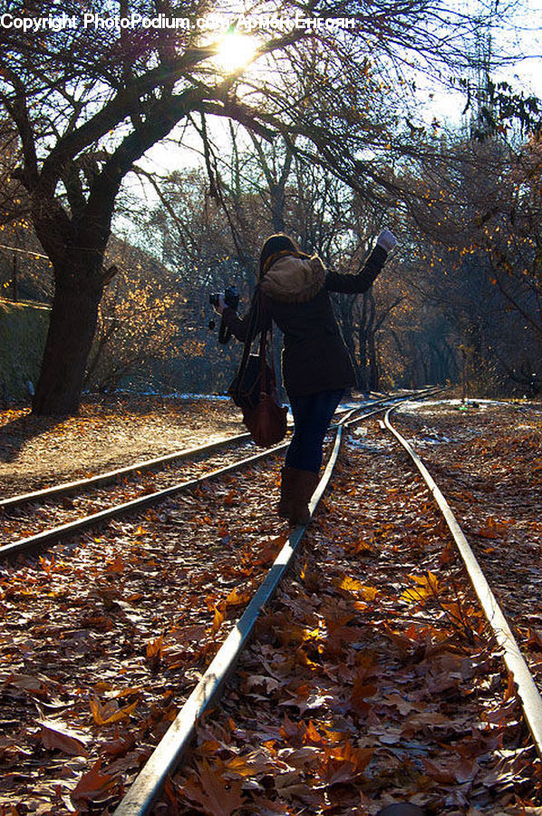 People, Person, Human, Leisure Activities, Walking, Rail, Train Track