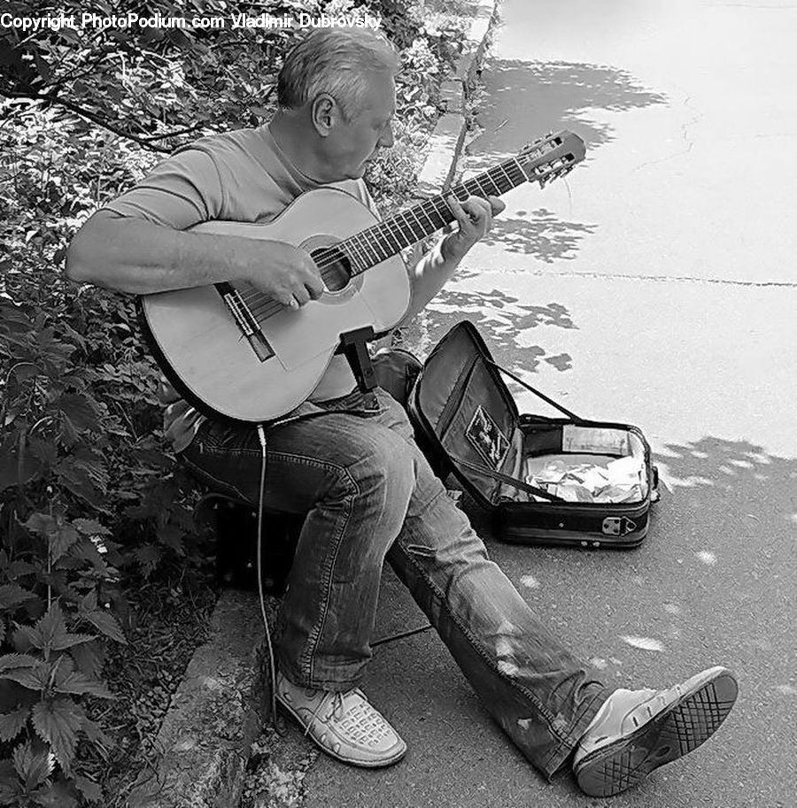 Guitar, Guitarist, Musical Instrument, Musician, Performer, Person, Automobile
