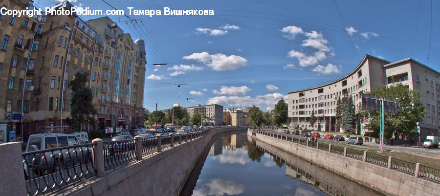 Canal, Outdoors, River, Water, Path, Sidewalk, Walkway