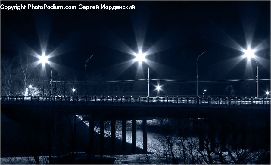 Bridge, Deck, Porch, Landscape, Nature, Scenery, City