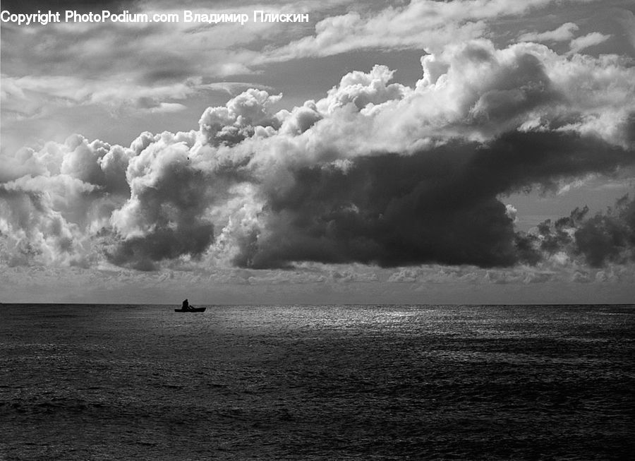 Cloud, Cumulus, Sky, Outdoors, Sea, Water, Ocean