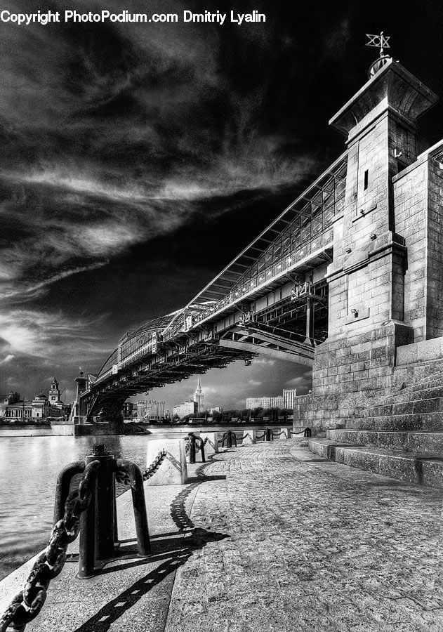 Chain, Bridge, Dock, Pier, Bench, Brick, Landing