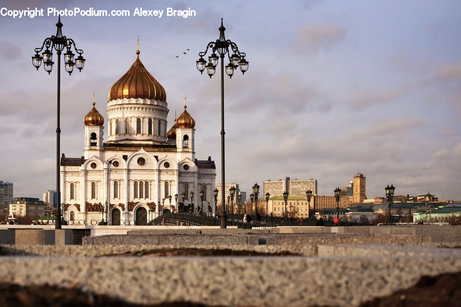 Balcony, Cross, Architecture, Downtown, Plaza, Town Square, Dome