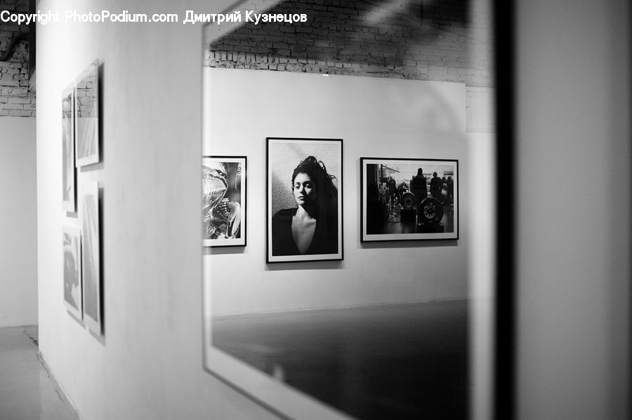 Art, Art Gallery, Corridor, Electronics, Monitor, Screen, TV
