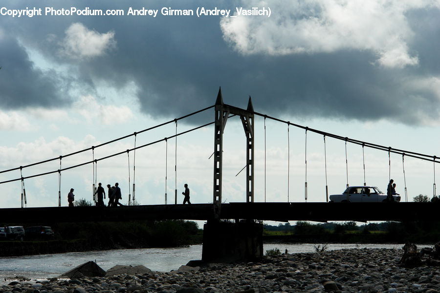 Bridge, Boat, Watercraft, Yacht, Dock, Landing, Pier