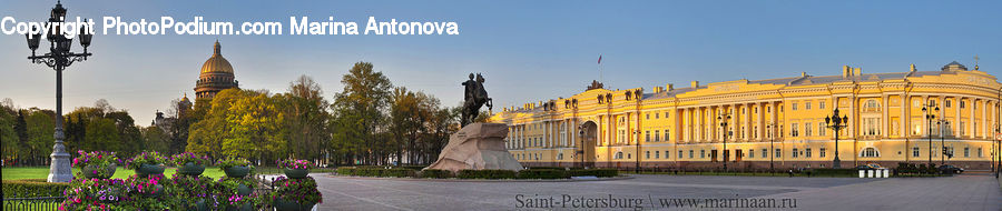 Architecture, Castle, Mansion, Palace, Downtown, Plaza, Town Square