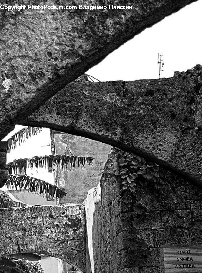 Ice, Icicle, Snow, Winter, Brick, Ruins, Building