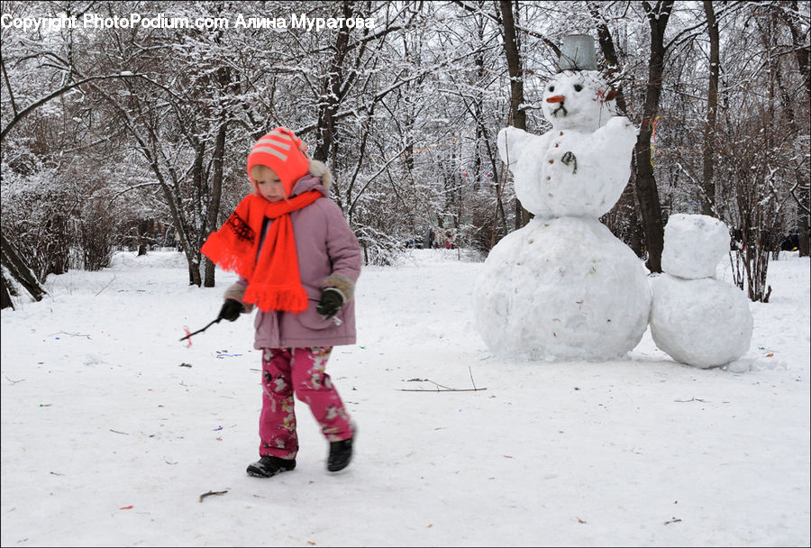 Ice, Snow, Snowman, Winter, Human, People, Person