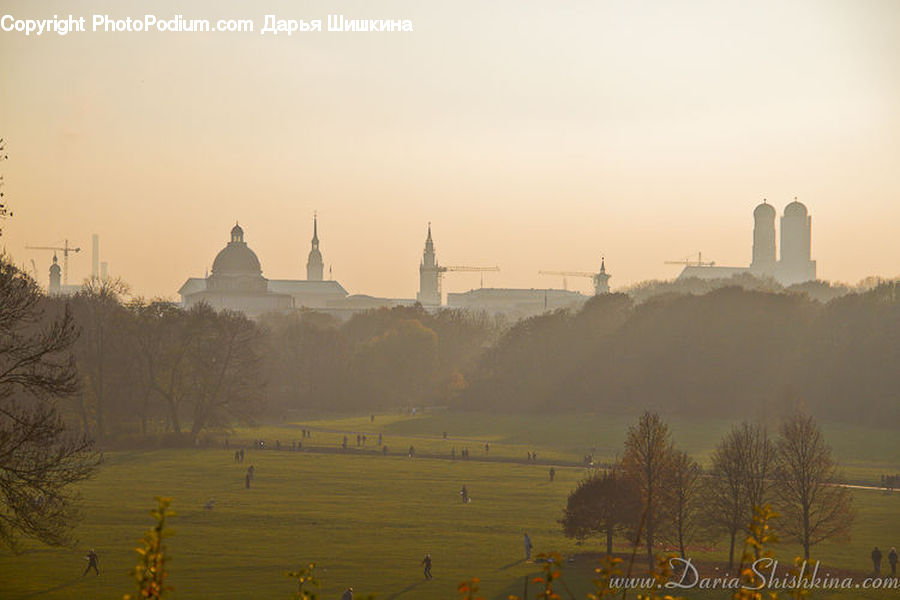 Dawn, Dusk, Sky, Sunrise, Sunset, Parliament, Fog