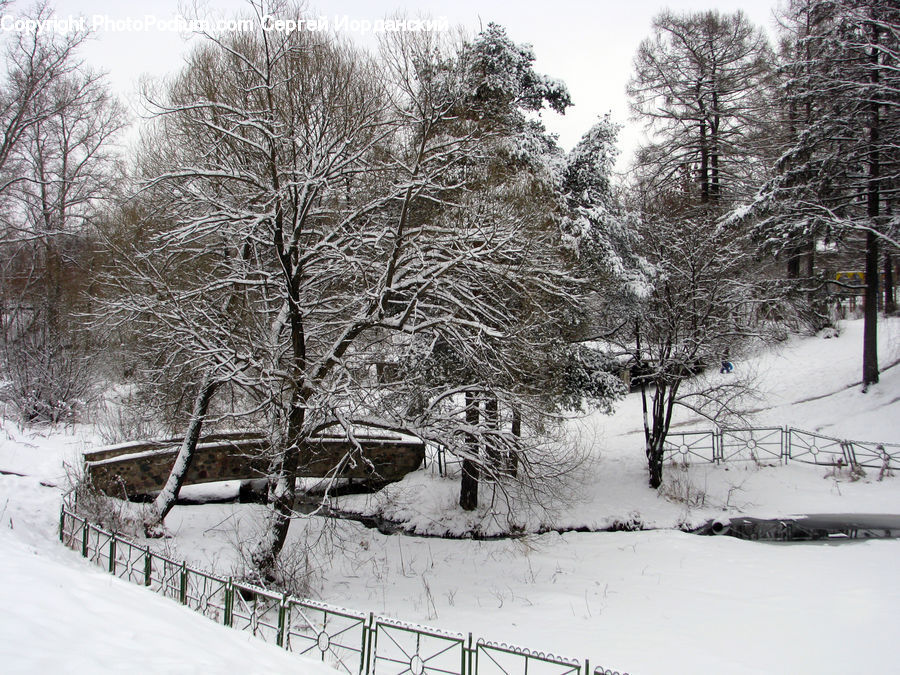 Ice, Outdoors, Snow, Car, Wagon, Landscape, Nature