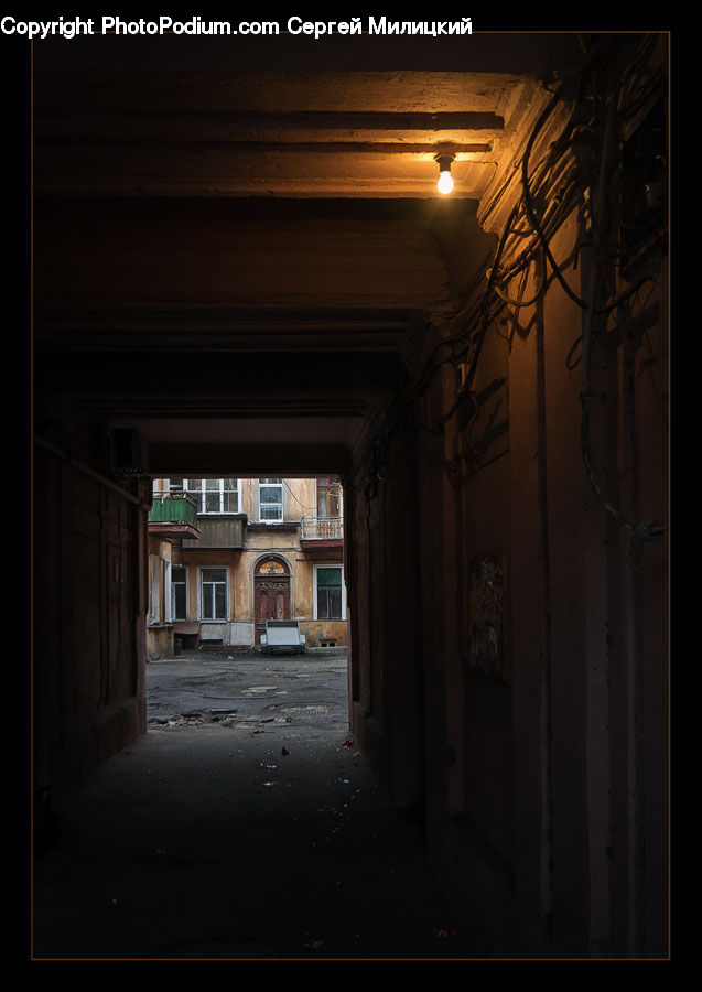 Alley, Alleyway, Road, Street, Town, Corridor, Building