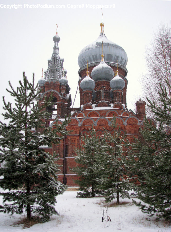 Architecture, Dome, Bell Tower, Clock Tower, Tower, Ice, Outdoors