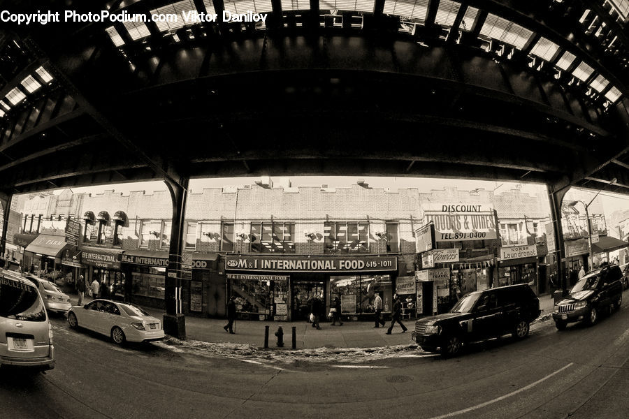 Automobile, Car, Vehicle, City, Downtown, Urban, Sedan