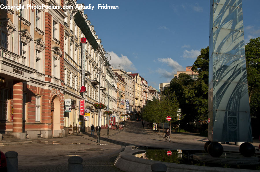 Road, Street, Town, Apartment Building, Building, High Rise, Architecture