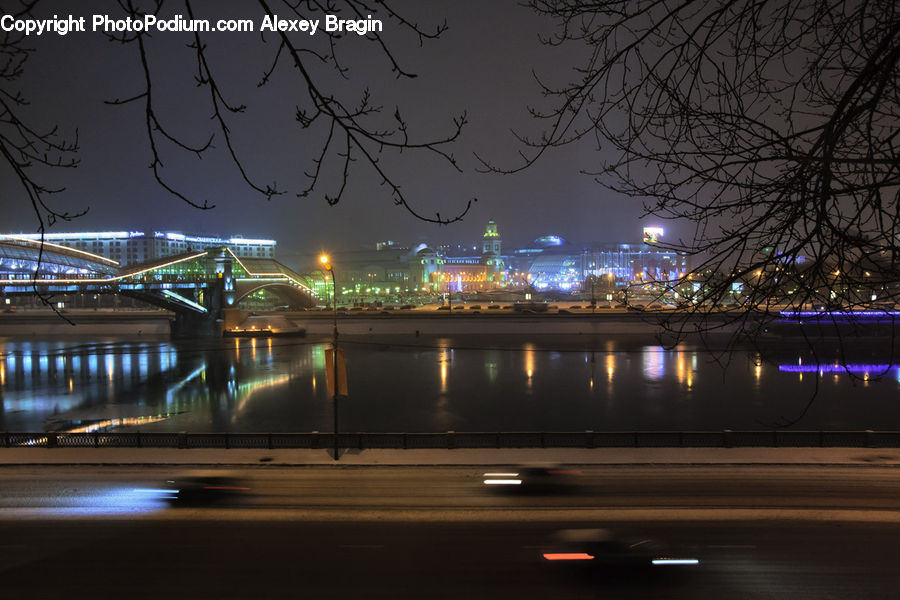 City, Downtown, Metropolis, Urban, Freeway, Overpass, Outdoors