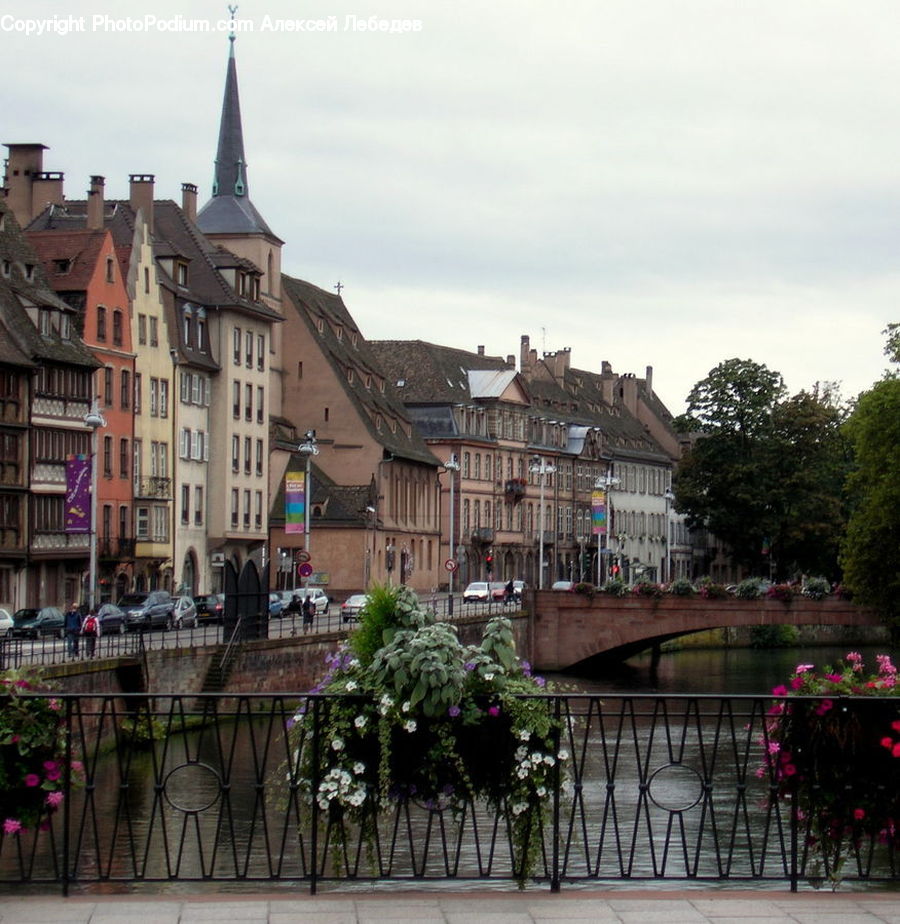 Railing, Arch, Gate, Architecture, Downtown, Plaza, Town