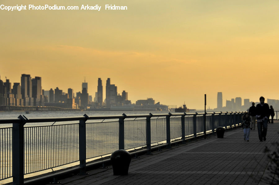 Exercise, Fitness, Jogging, Railing, Boardwalk, Deck, Path