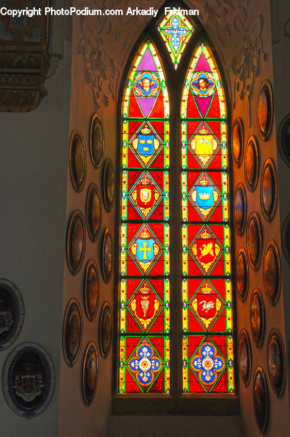 Art, Stained Glass, Architecture, Dome, Church, Worship, Console