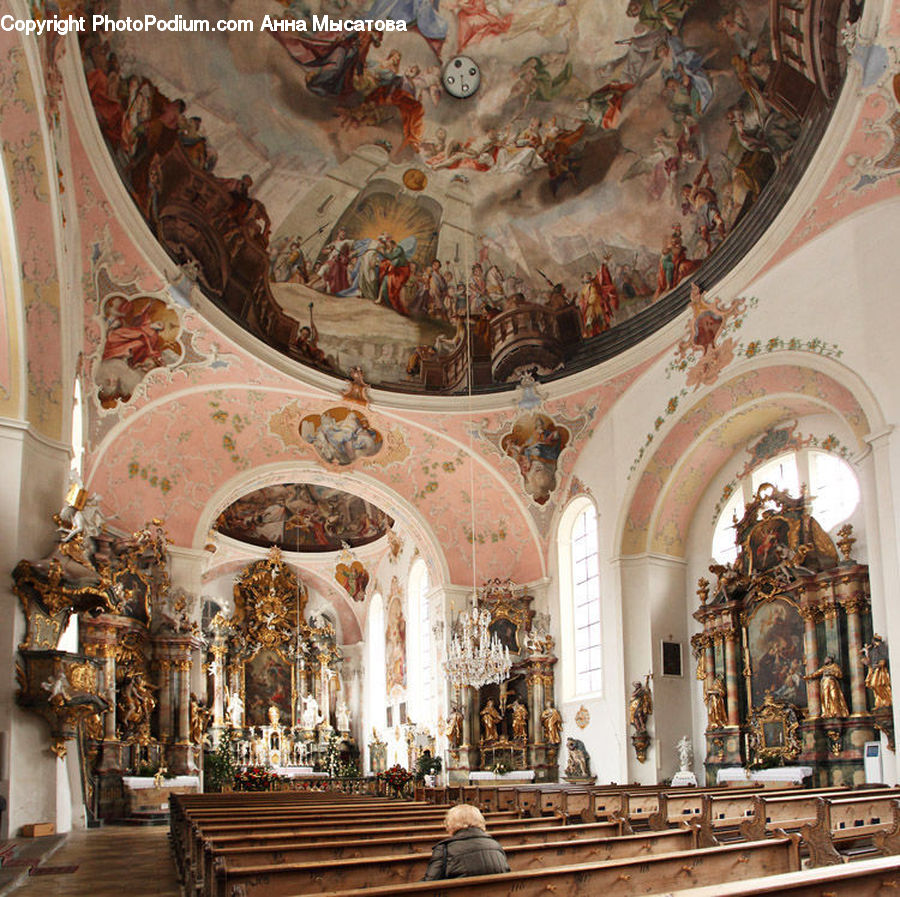 Aisle, Corridor, Altar, Architecture, Church, Worship, Art