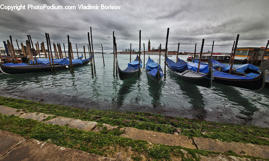 Boat, Gondola, Watercraft, Dock, Landing, Pier, Port