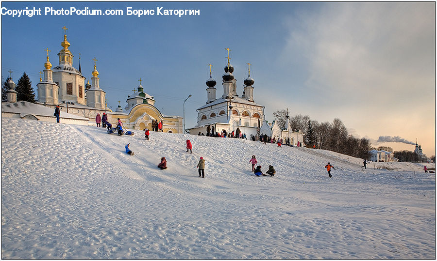 Architecture, Downtown, Plaza, Town Square, Housing, Monastery, Town