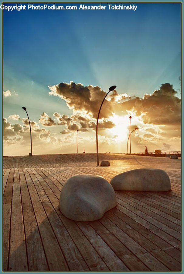 Pot, Pottery, Boardwalk, Deck, Path, Sidewalk, Walkway