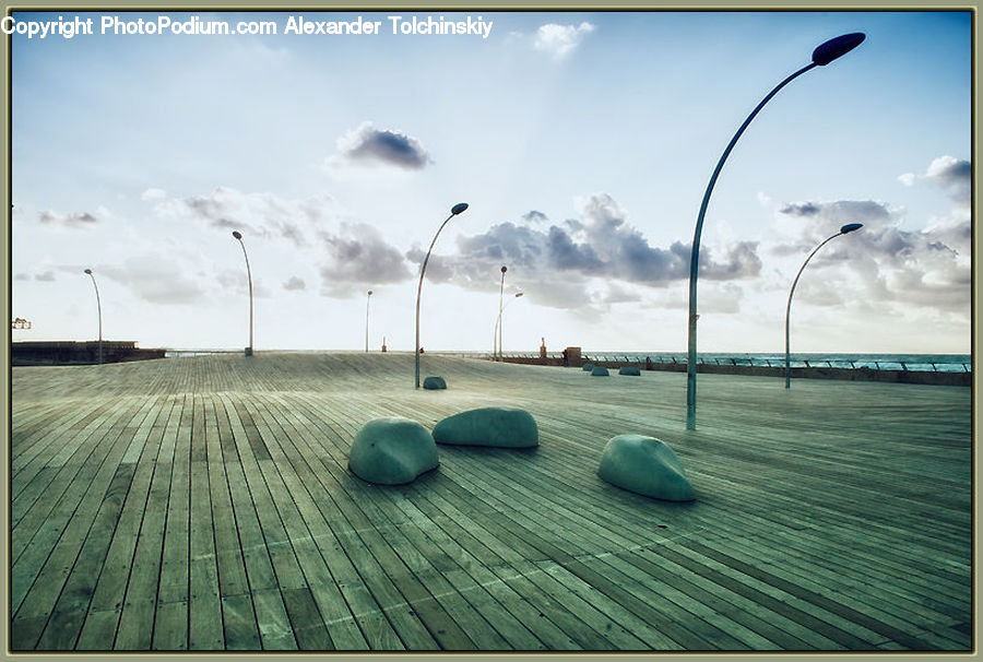 Boardwalk, Deck, Path, Sidewalk, Walkway, Porch, Ball